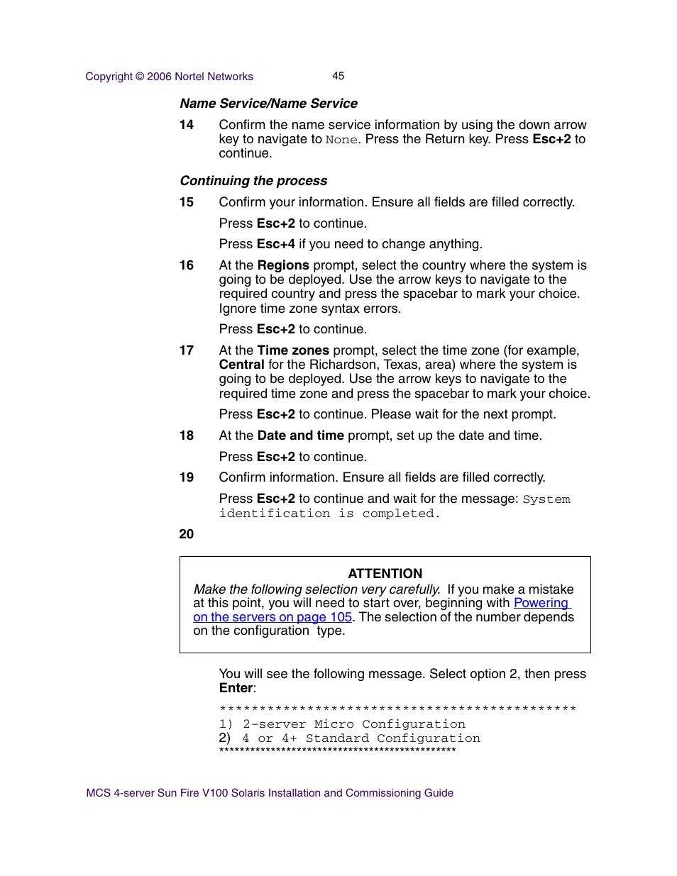 Nortel Networks Sun Fire V100 User Manual | Page 45 / 192