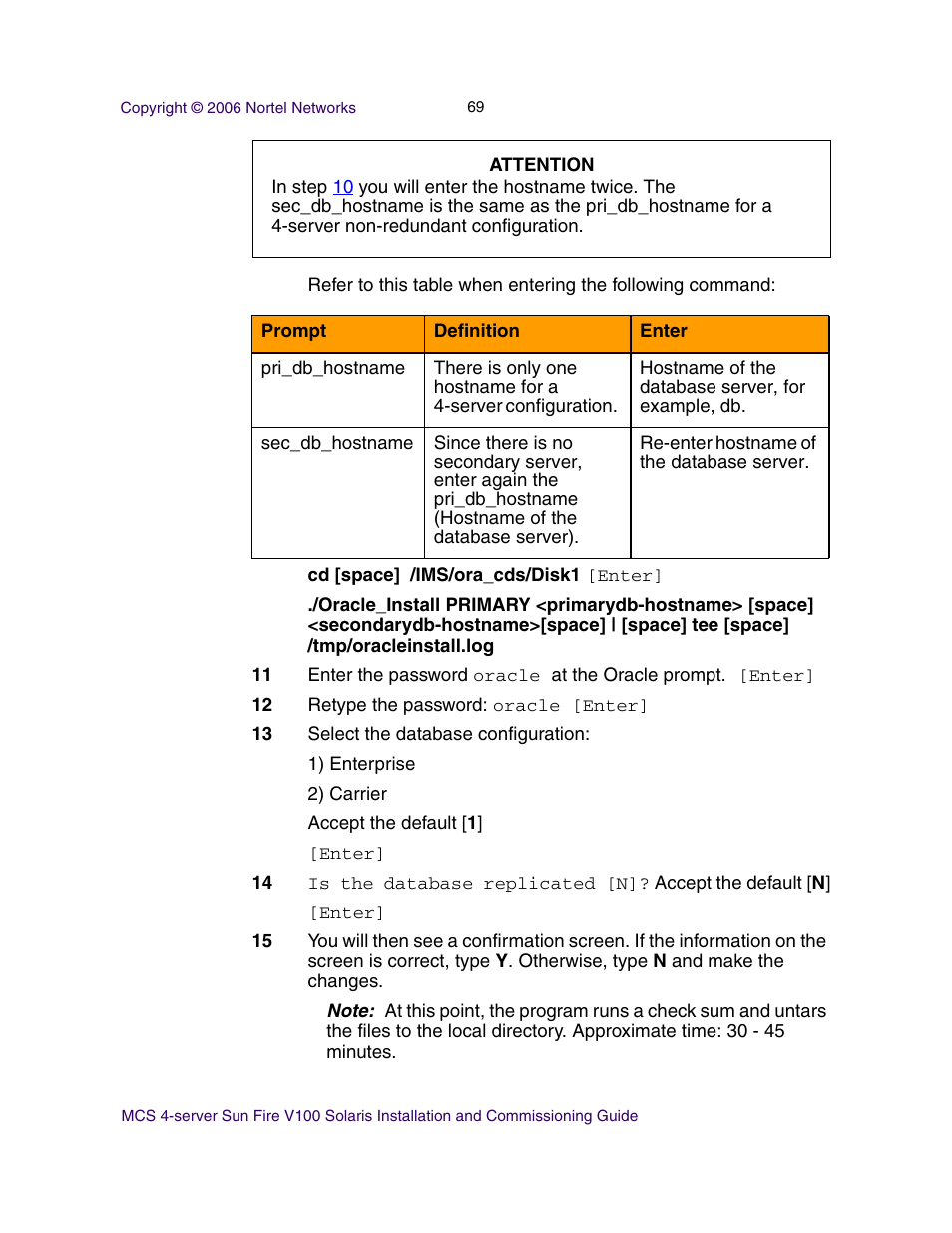 Nortel Networks Sun Fire V100 User Manual | Page 69 / 192