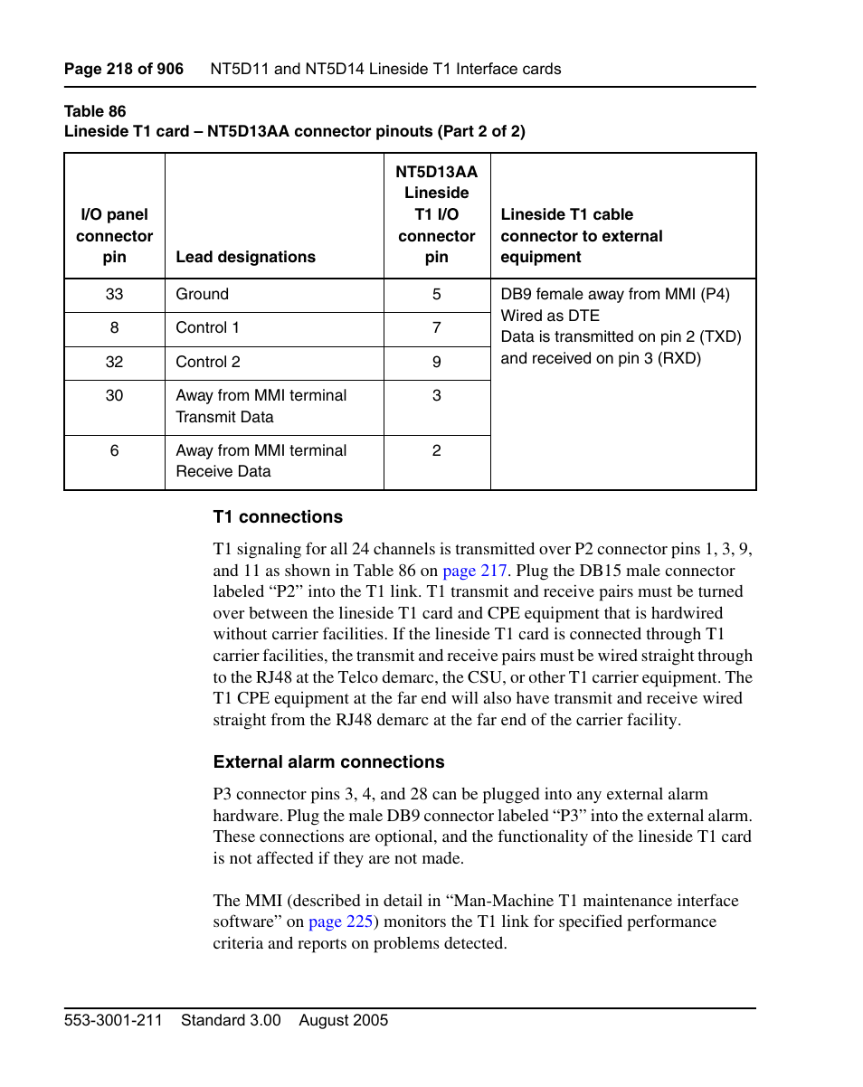 Nortel Networks Circuit Card User Manual | Page 218 / 908