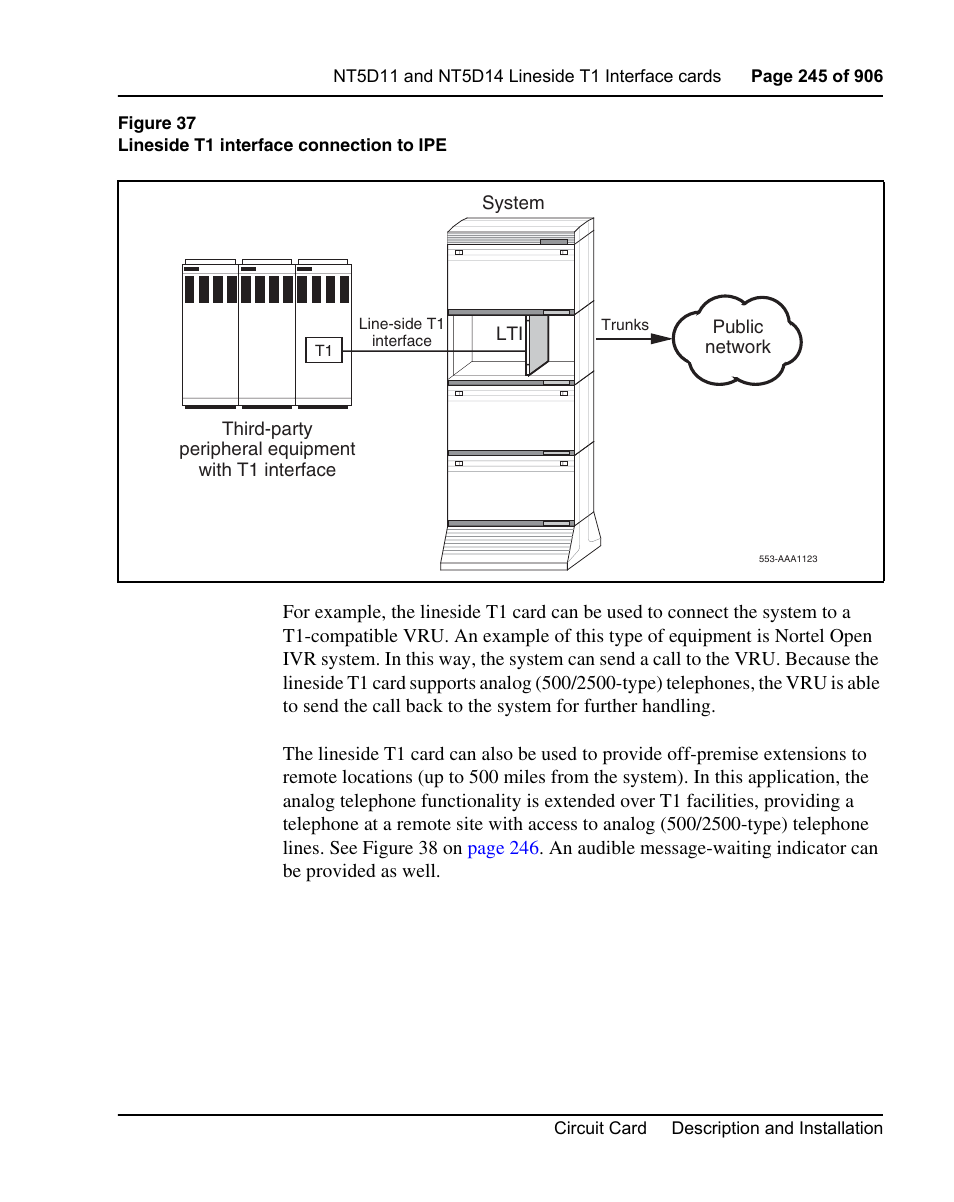 Nortel Networks Circuit Card User Manual | Page 245 / 908