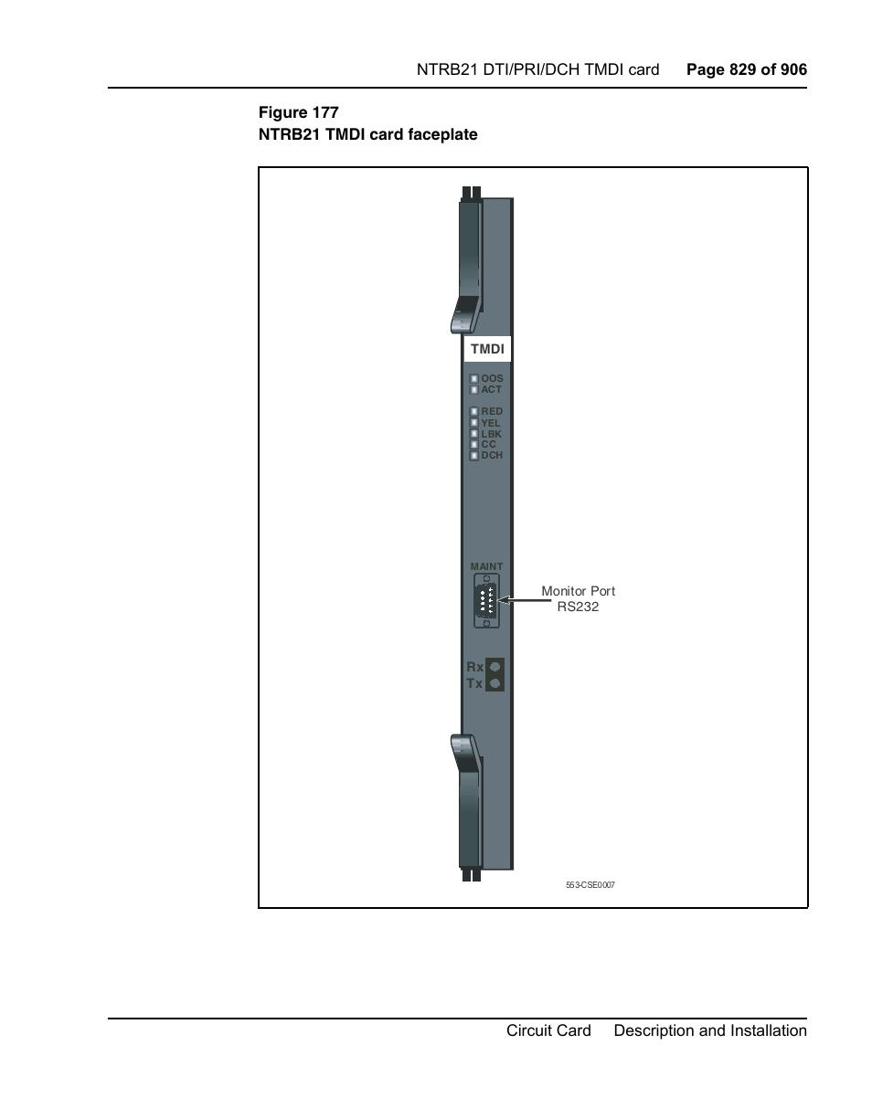 Figure 177 on | Nortel Networks Circuit Card User Manual | Page 829 / 908