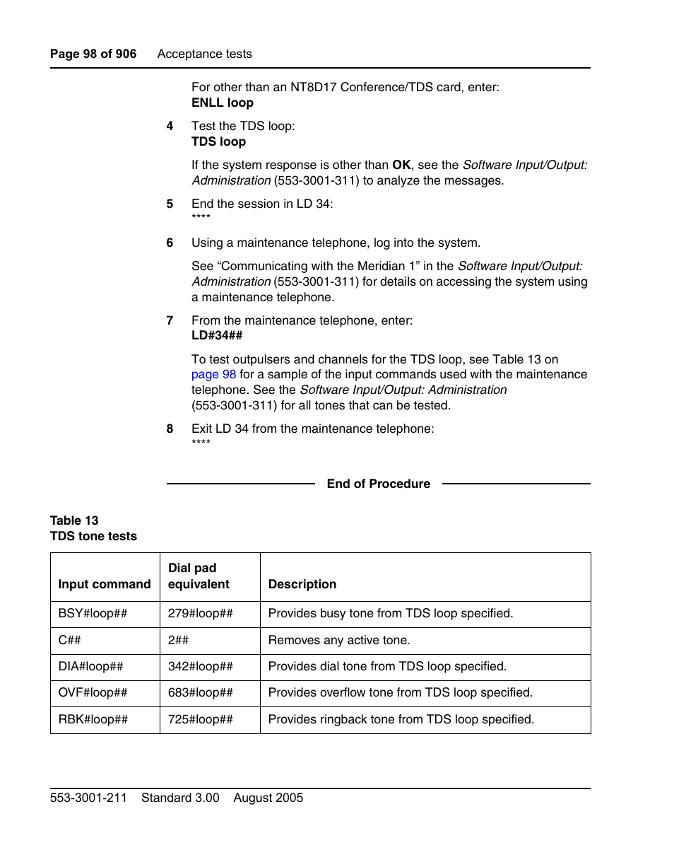 Nortel Networks Circuit Card User Manual | Page 98 / 908