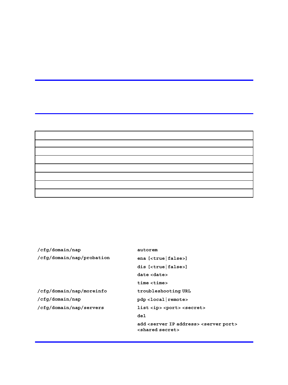 Configuration of microsoft nap interoperability, Roadmap of nap configuration commands, Configuration of microsoft nap | Nortel Networks 5500 series User Manual | Page 139 / 526
