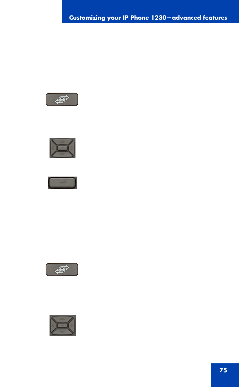 Language | Nortel Networks Nortel IP Phone 1230 User Manual | Page 75 / 166