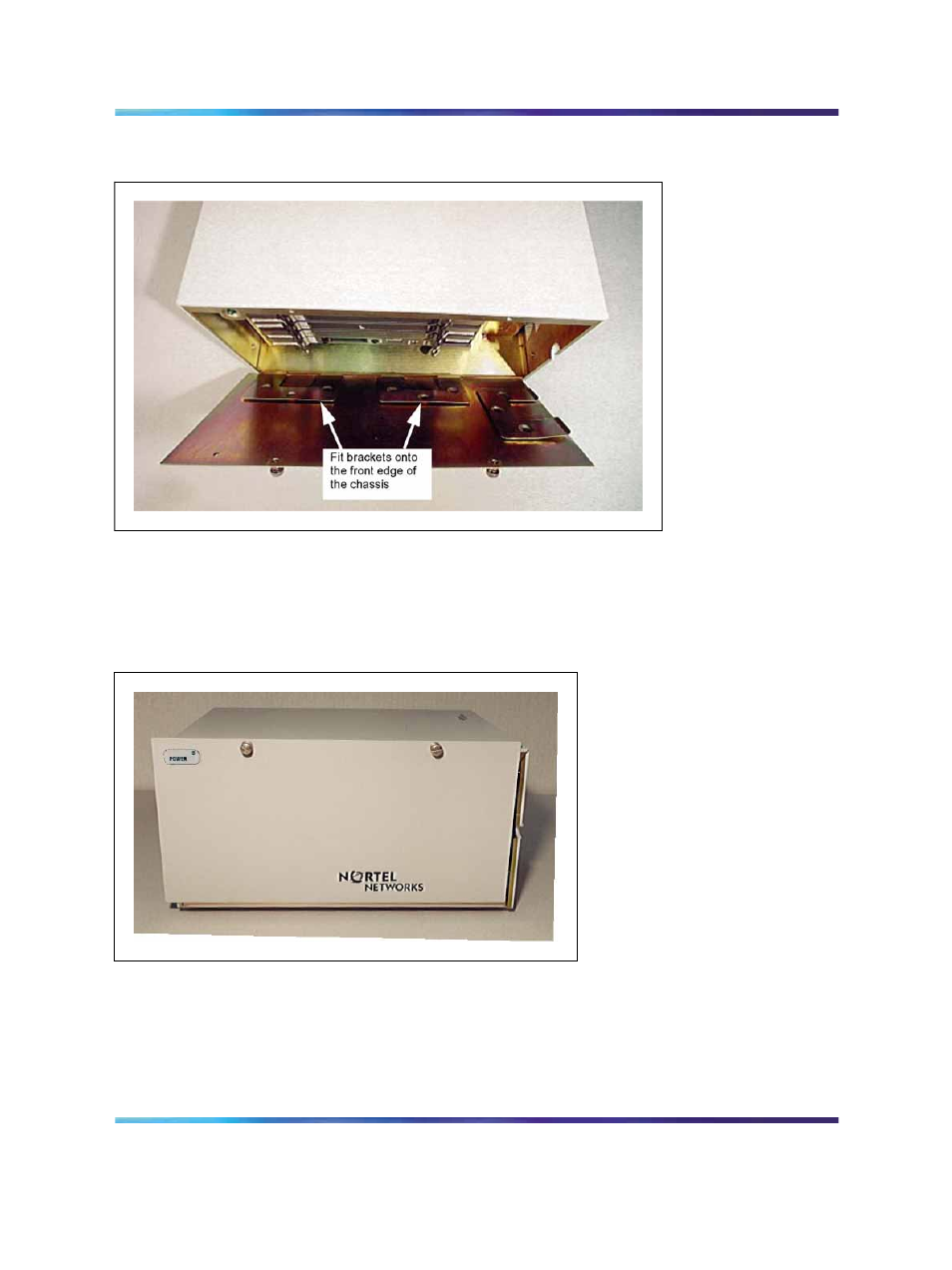 Figure 33 aligning the faceplate with the chassis, Figure 33 | Nortel Networks 1000M User Manual | Page 96 / 474