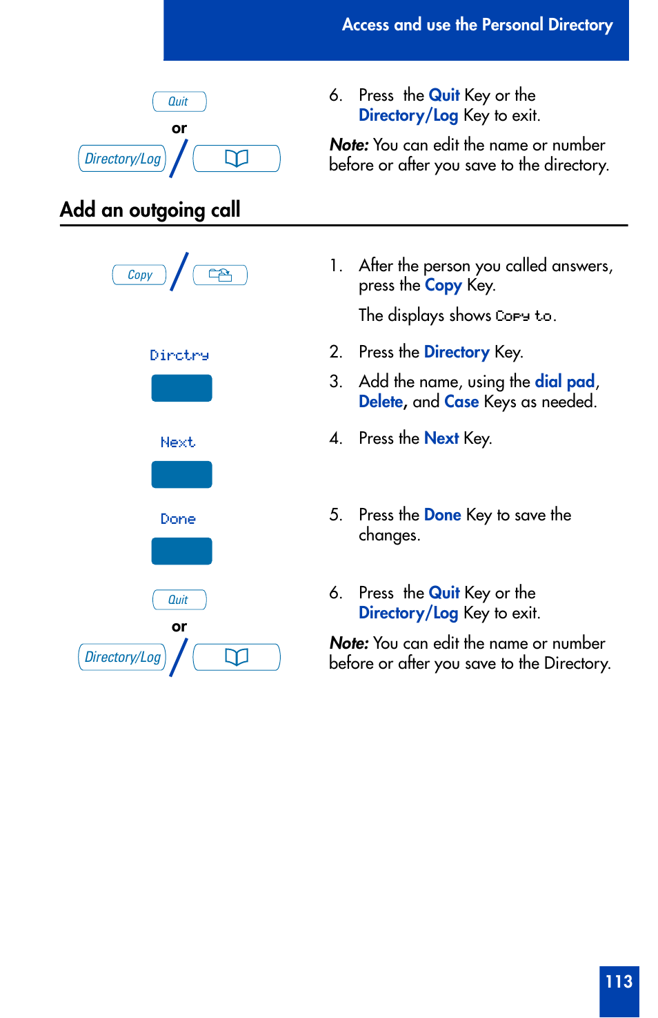 Add an outgoing call | Nortel Networks Meridian M3902 User Manual | Page 113 / 146