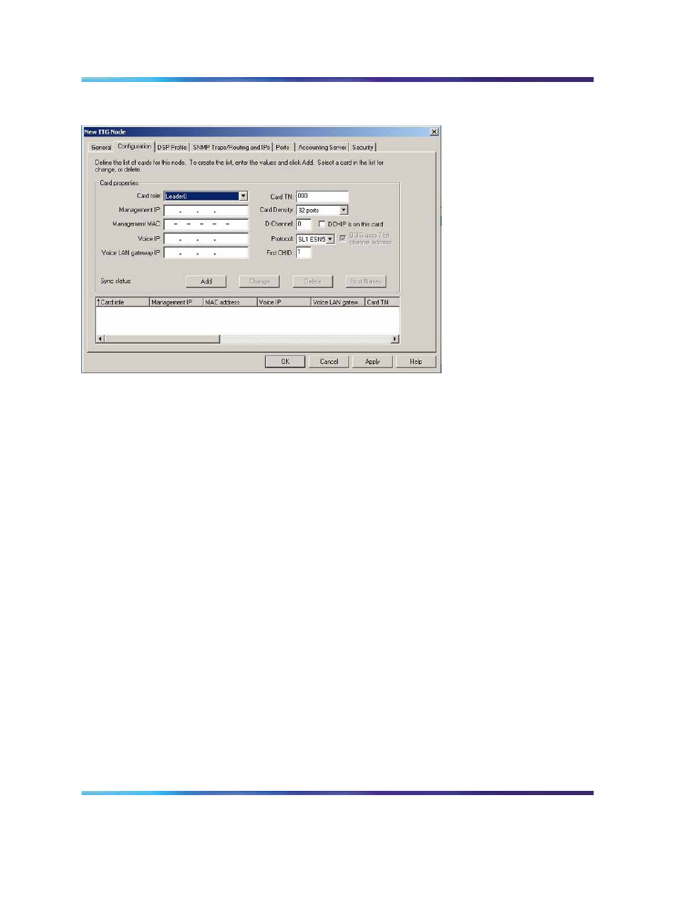 Figure 95 new itg node - configuration tab, Figure 95 "new itg node - configuration tab | Nortel Networks NN43001-563 User Manual | Page 304 / 490