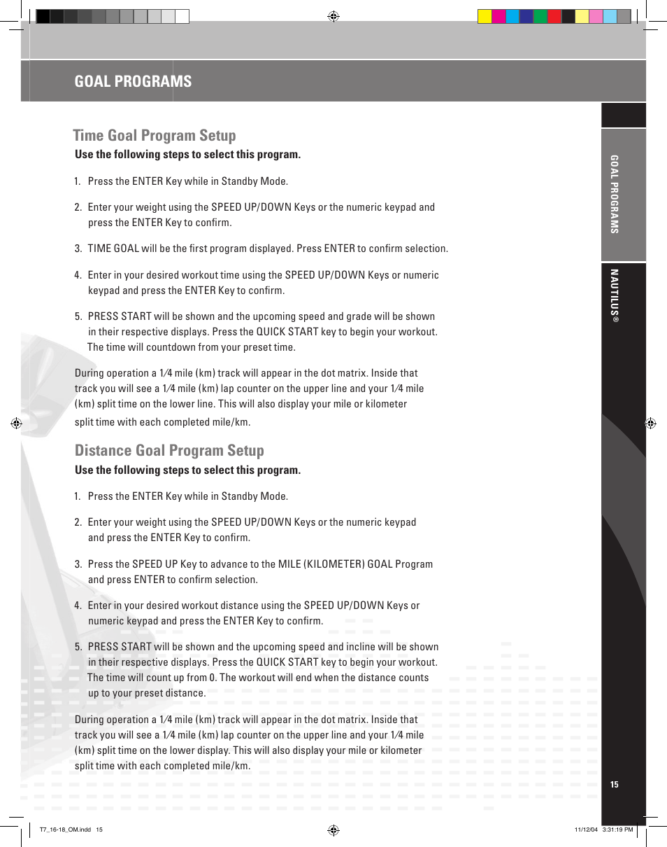 Nautilus T7.16 User Manual | Page 17 / 44