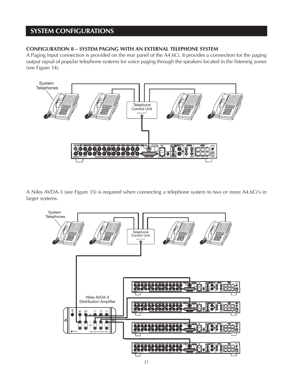 System configurations | Niles Audio A4.6Ci User Manual | Page 21 / 107