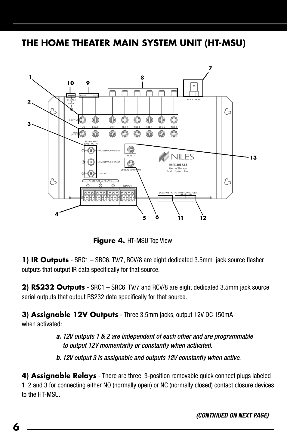 The home theater main system unit (ht-msu) | Niles Audio iC2 User Manual | Page 8 / 32