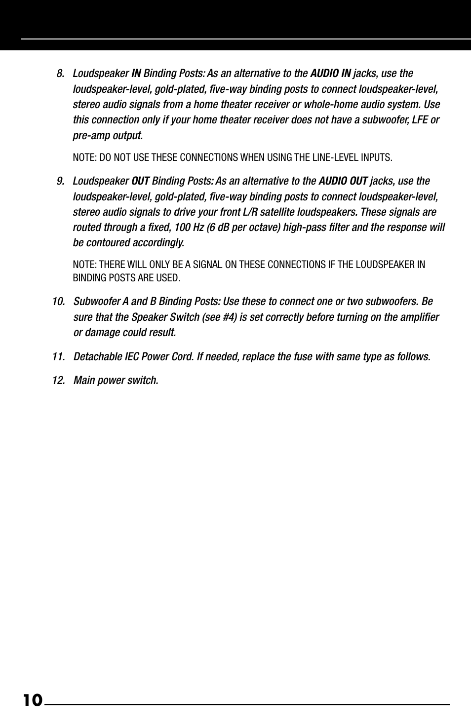 Niles Audio SWA-500M User Manual | Page 12 / 24