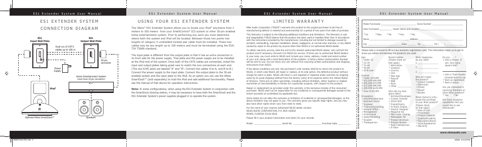 Niles Audio Extender System iWare ES1 User Manual | Page 7 / 8