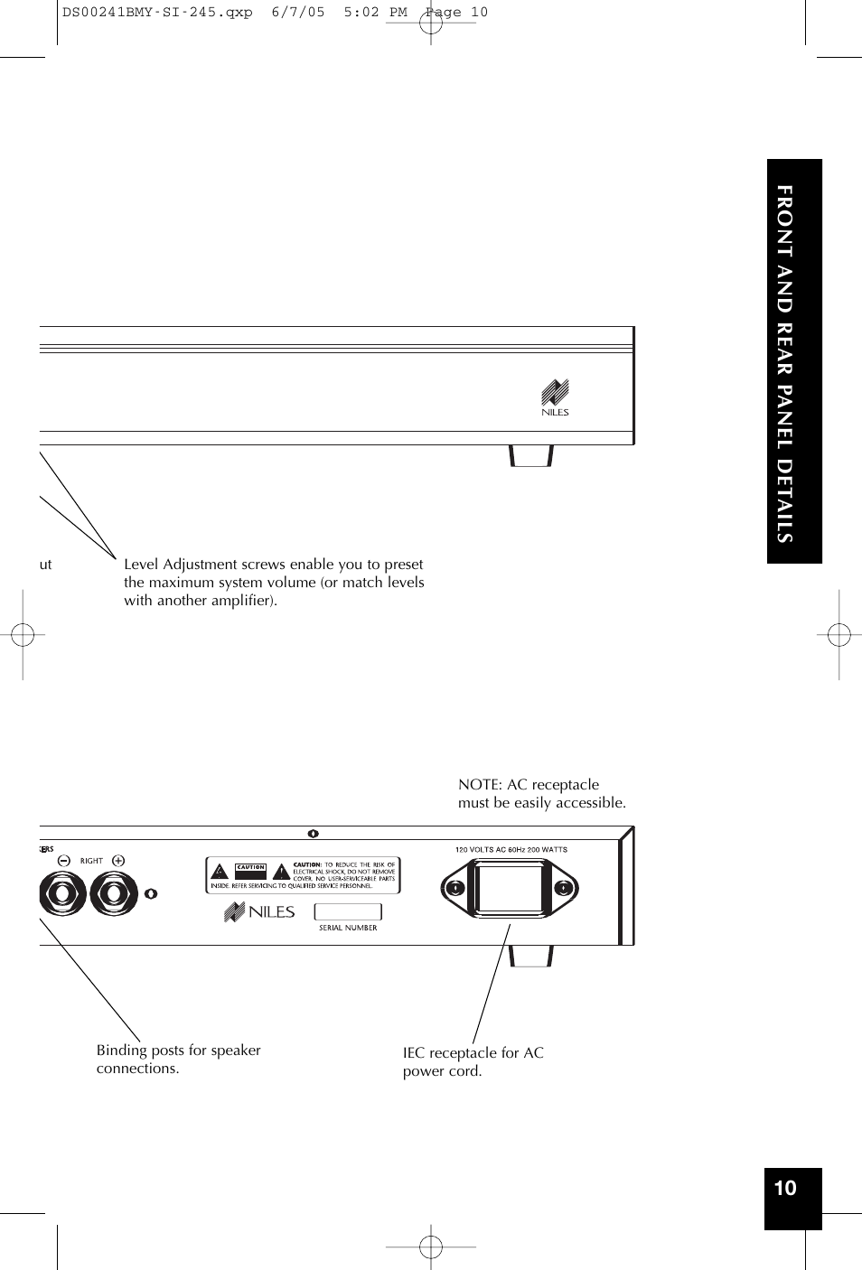 Niles Audio SI-245 User Manual | Page 11 / 20