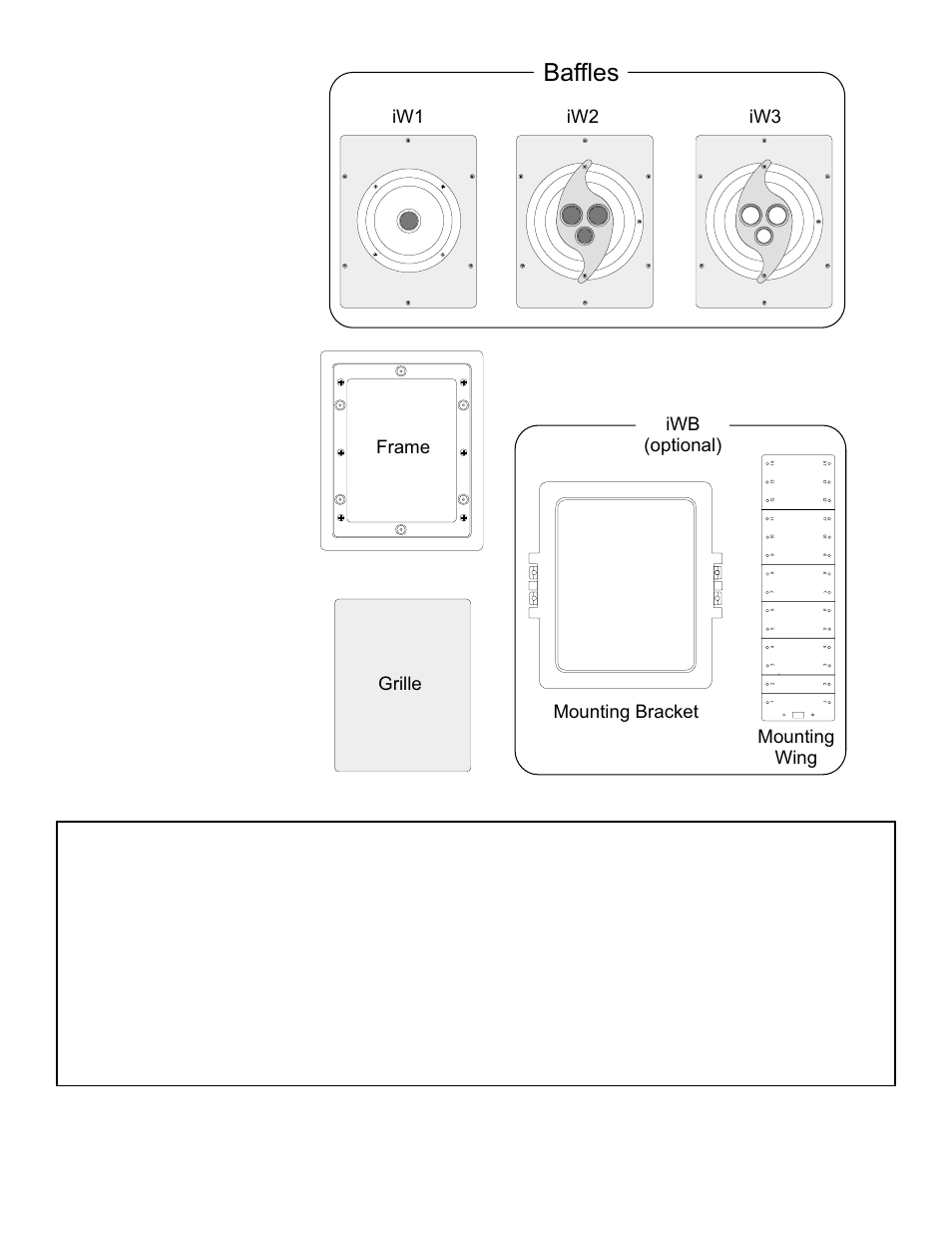 Baffles, Tech tips: pre-wiring for new construction | NHT iW1 User Manual | Page 4 / 9