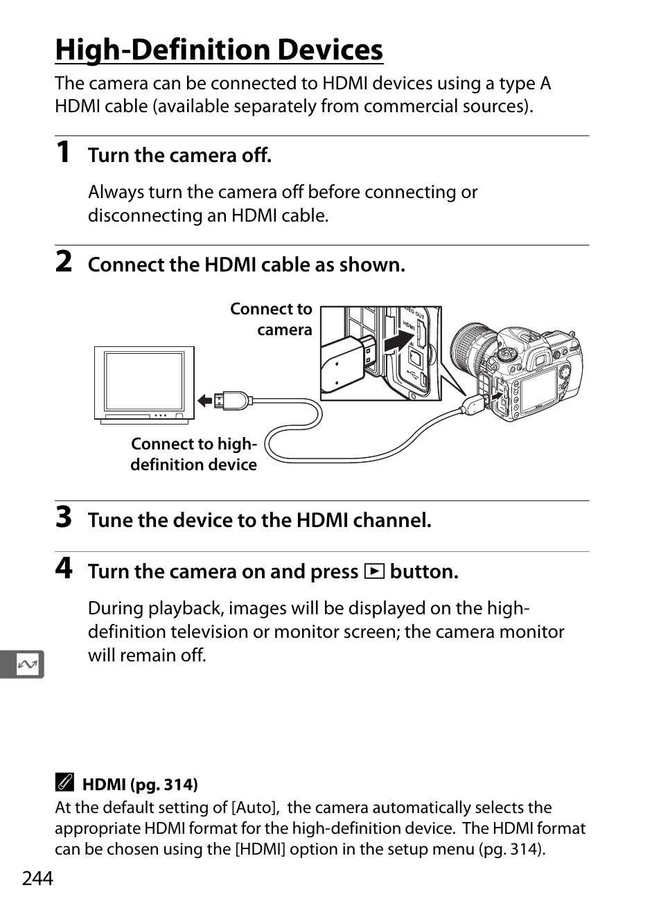 High-definition devices | Nikon D300 User Manual | Page 270 / 452