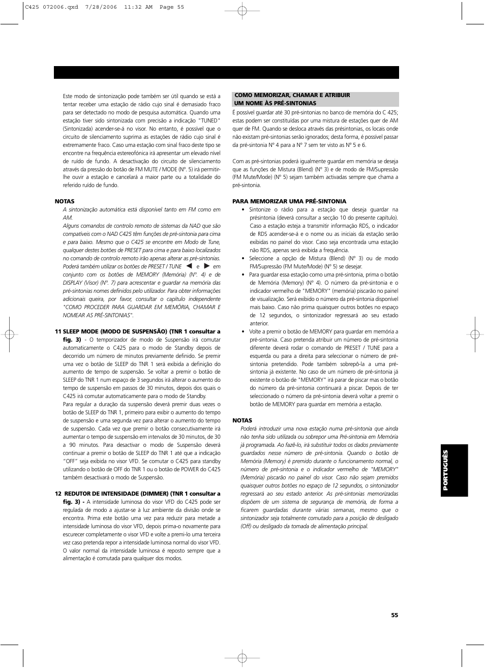 NAD C 425 User Manual | Page 55 / 68