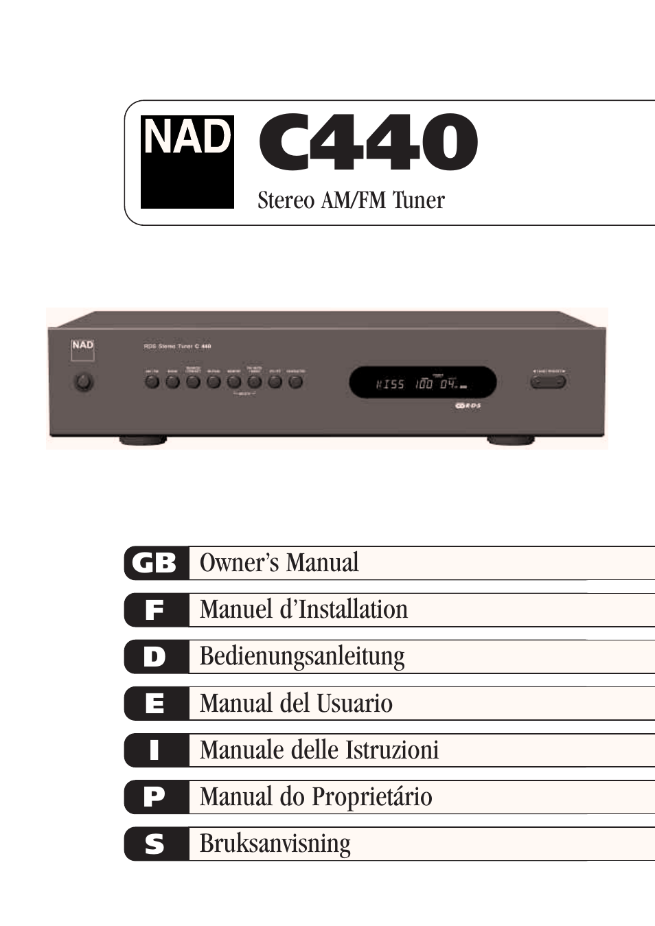 NAD C440 User Manual | 38 pages