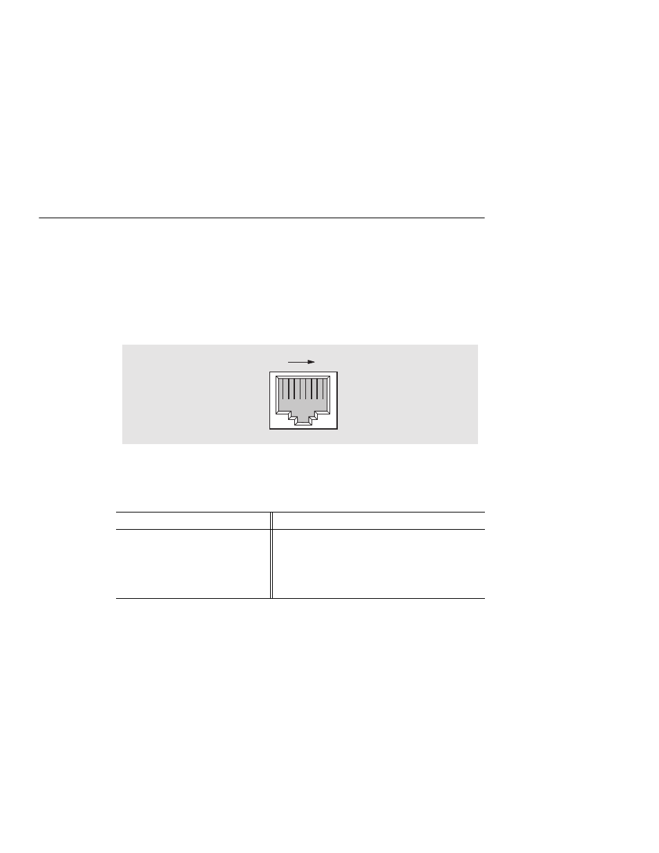 Connectors and pin assignments, 10baset port (8-pin mj) straight-through connector, Figure b-1: 8-pin mj straight-through connector | Network Technologies 900GV User Manual | Page 66 / 72