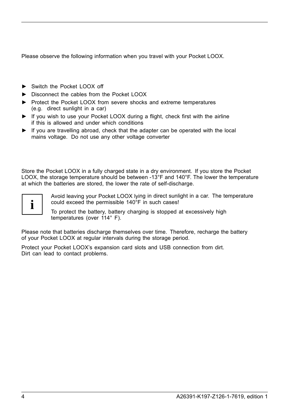 Traveling with the pocket loox, Transporting your pocket loox, Using the pocket loox | Navigon POCKET LOOX N100 User Manual | Page 12 / 48