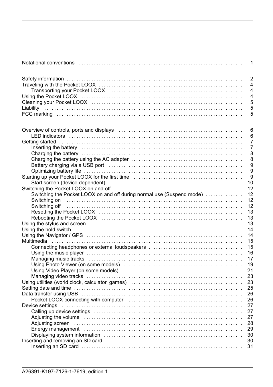 Navigon POCKET LOOX N100 User Manual | Page 7 / 48