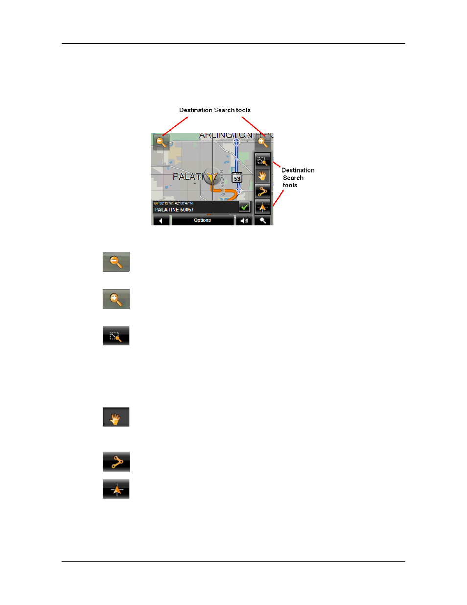 Destination search mode | Navigon 2090S User Manual | Page 98 / 126