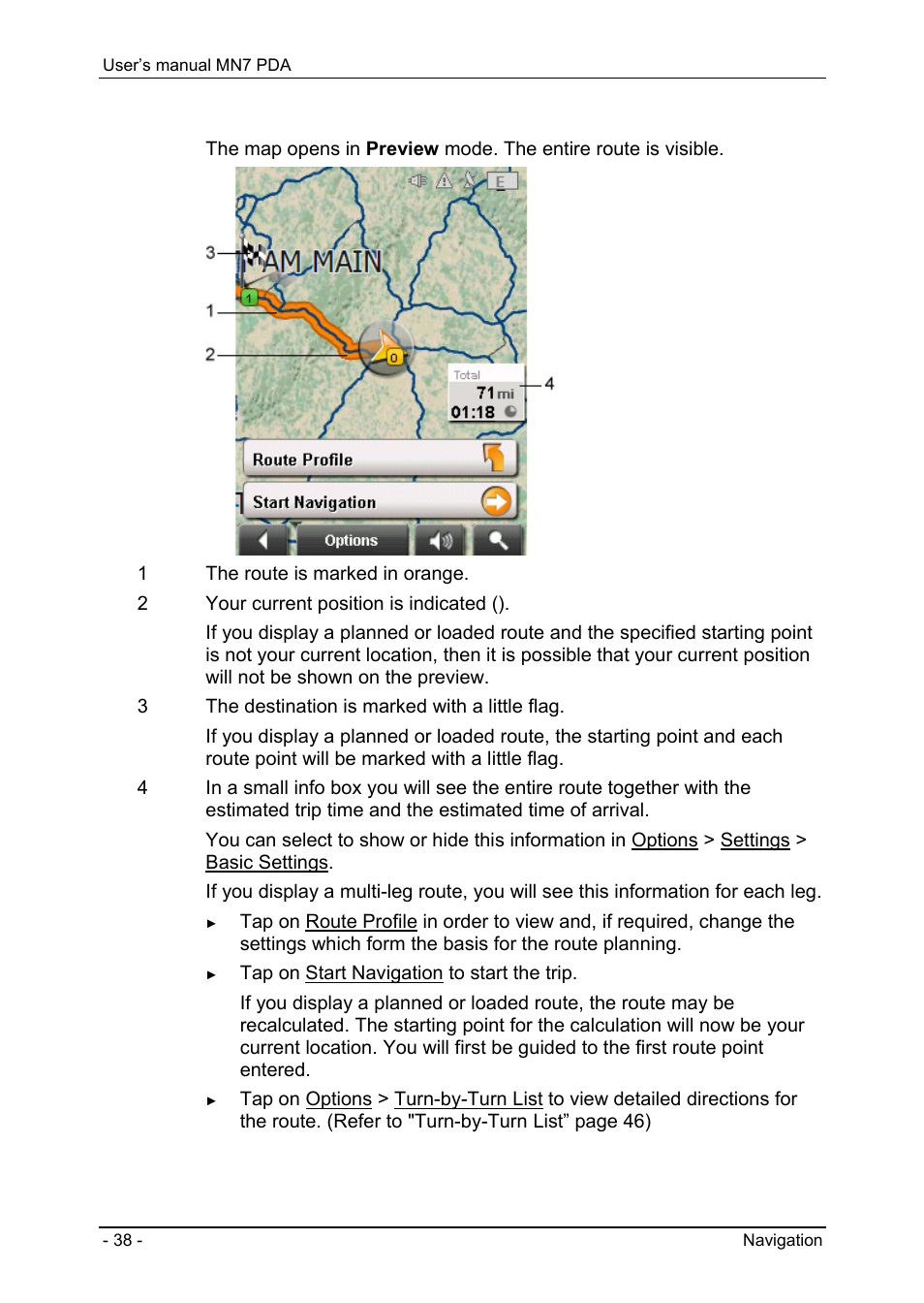 Working with the map, Maps, Selecting a map | Navigon MN7 User Manual | Page 38 / 54