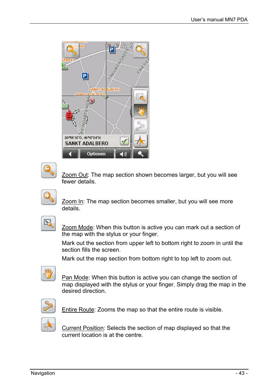 Navigon MN7 User Manual | Page 43 / 54