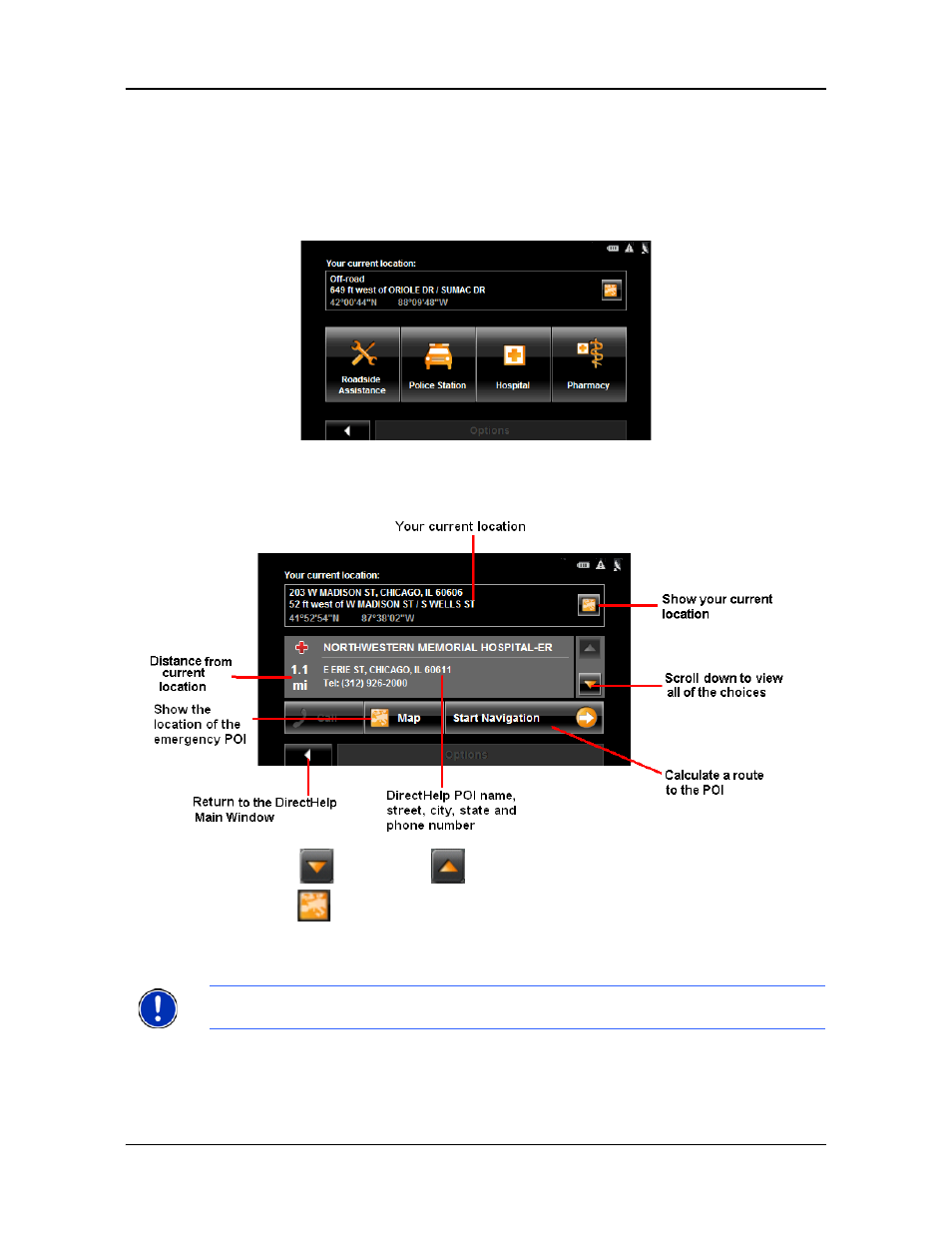 Using directhelp | Navigon PNA 2100 max User Manual | Page 54 / 144