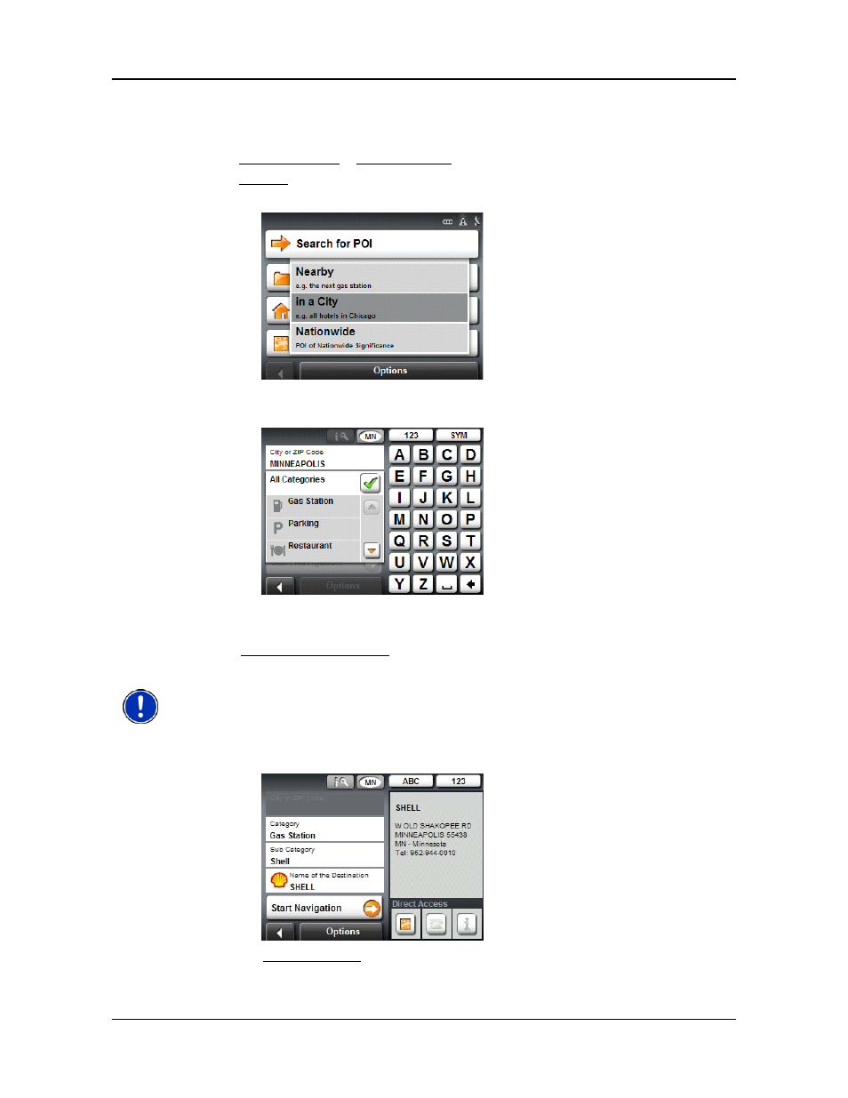 Pois in a specified city | Navigon 5100 User Manual | Page 44 / 98