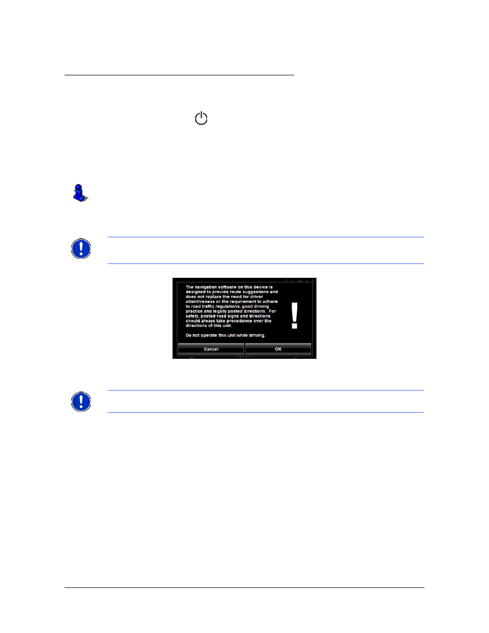 Basic operations, Starting the navigon 8100t, Basic operations starting the navigon 8100t | Navigon 8100T User Manual | Page 35 / 182