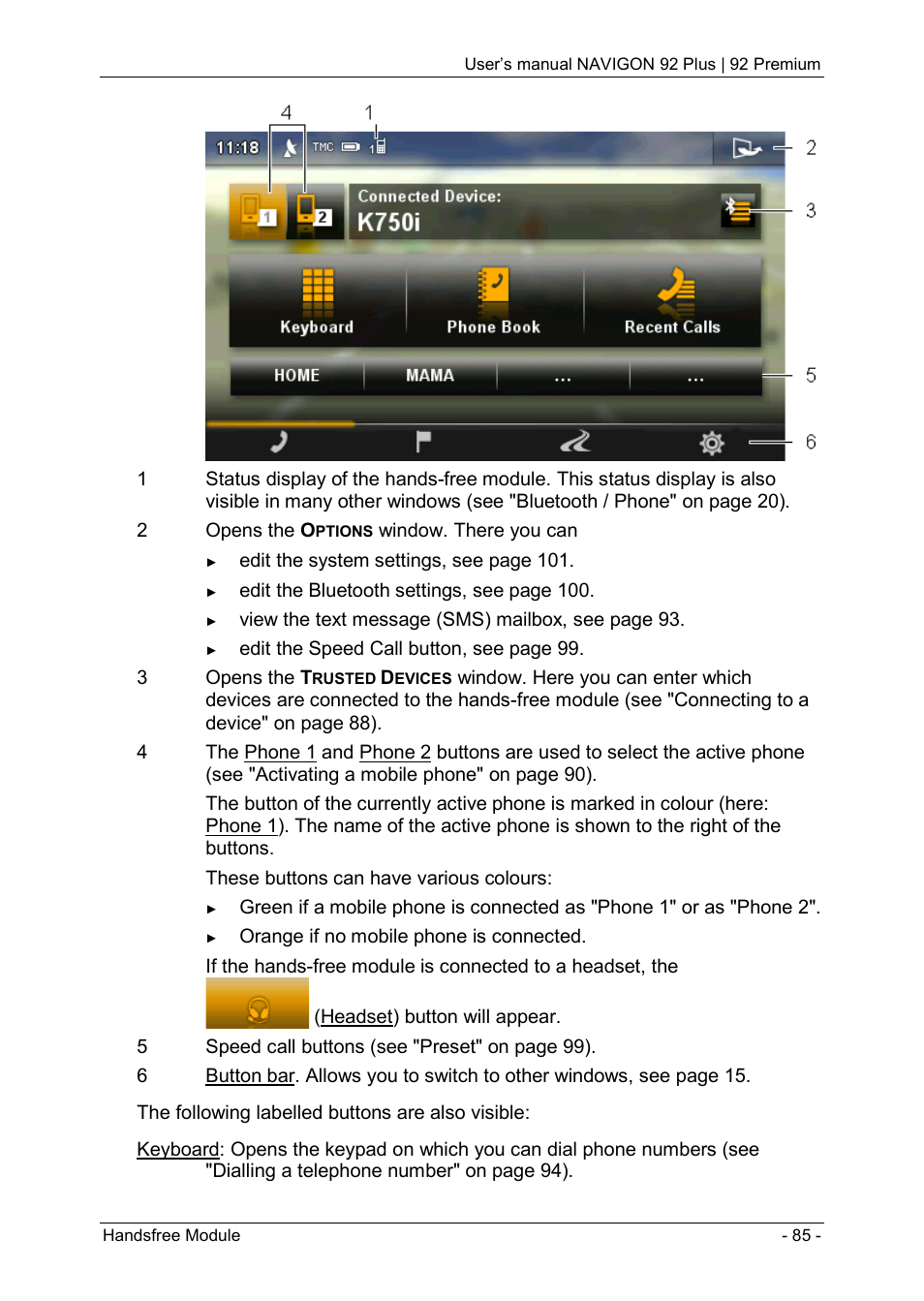 Navigon 92 PREMIUM User Manual | Page 85 / 113