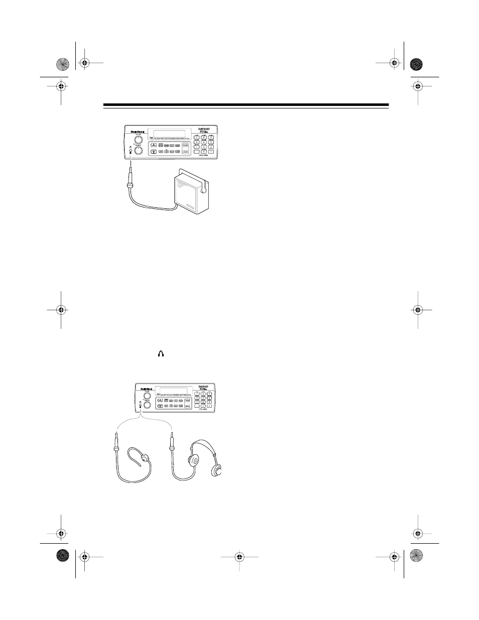 Connecting an earphone/ headphones, Listening safely | Radio Shack PRO-2050 User Manual | Page 11 / 56