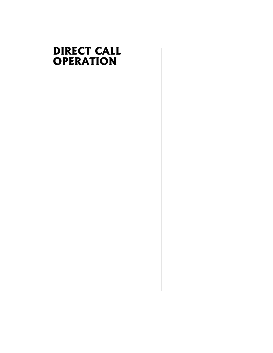 Direct call operation | Radio Shack 21-1904 User Manual | Page 17 / 28