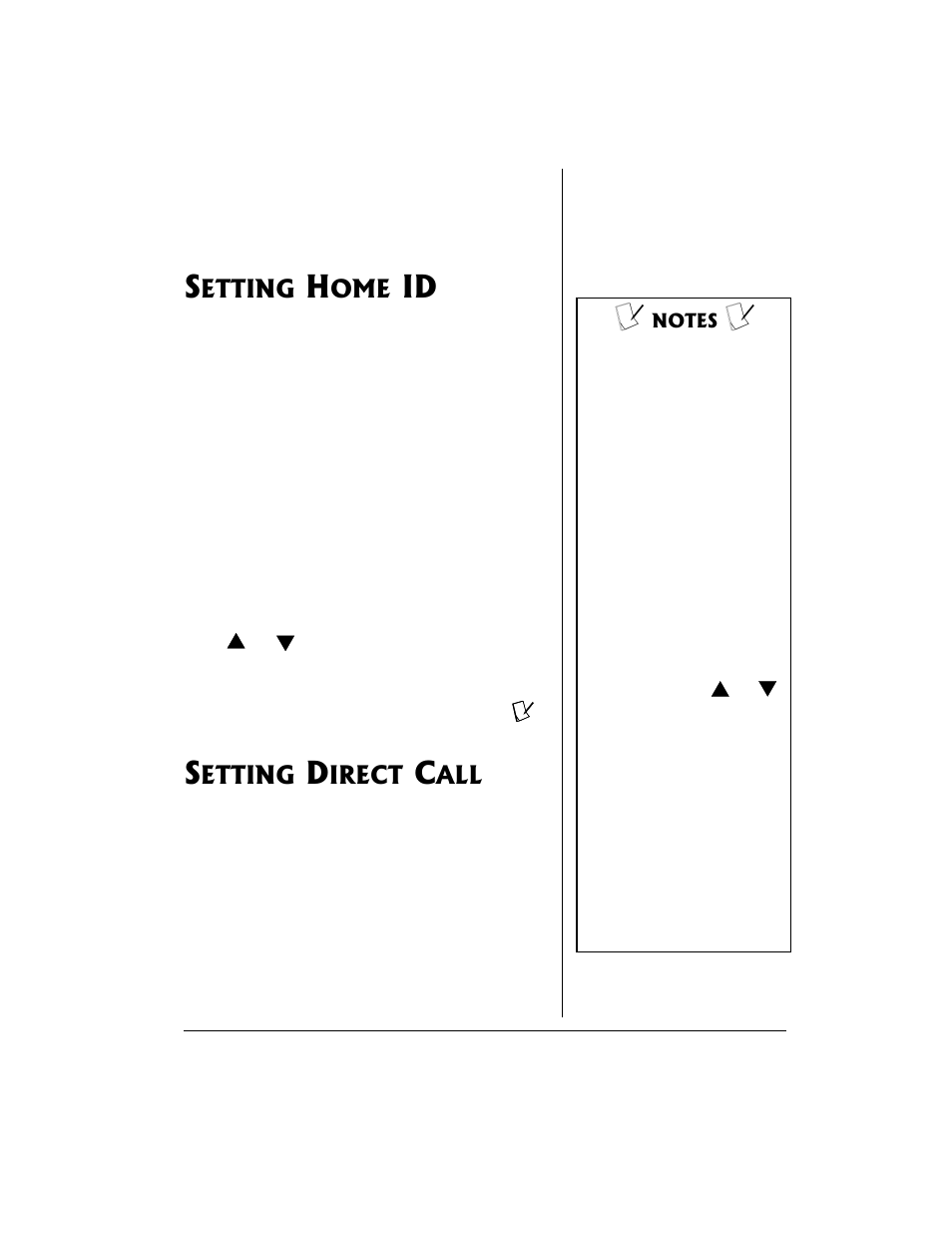 Setting home id setting direct call | Radio Shack 21-1904 User Manual | Page 19 / 28