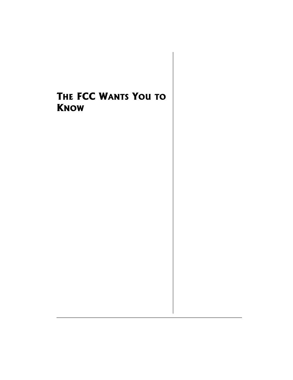 The fcc wants you to know, Fcc w | Radio Shack 21-1904 User Manual | Page 25 / 28