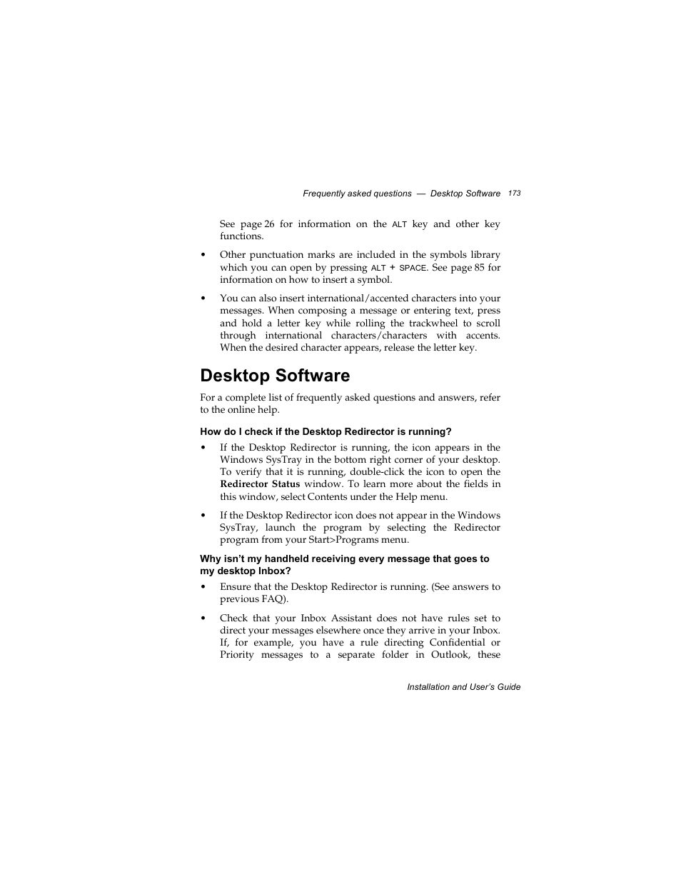 Desktop software | Radio Shack RIM 850 User Manual | Page 173 / 204