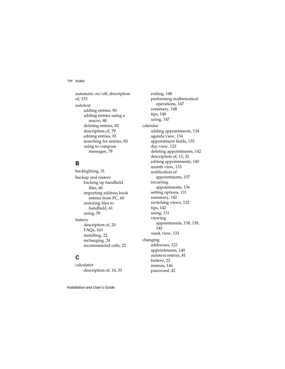 Radio Shack RIM 850 User Manual | Page 194 / 204