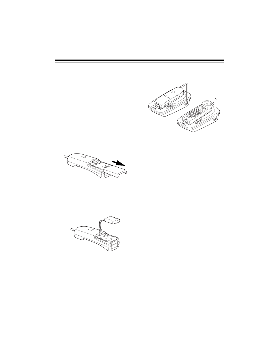 Connecting and charging the battery pack | Radio Shack 900 MHz Digital Spread Spectrum Cordless Phone ET-1124 User Manual | Page 7 / 20