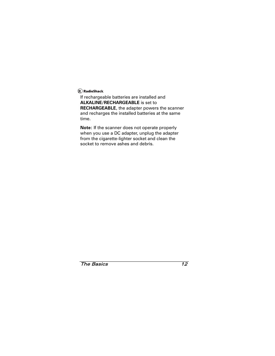 Radio Shack 20-501 User Manual | Page 12 / 64