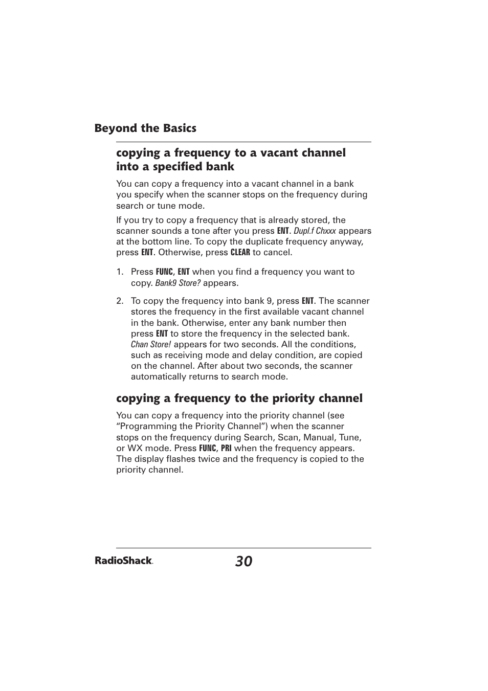 Radio Shack PRO-2096 User Manual | Page 30 / 84