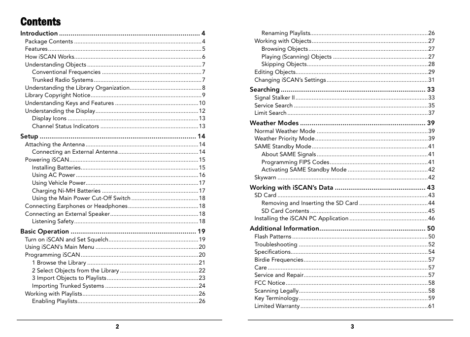 Radio Shack iScan PRO-107 User Manual | Page 2 / 33