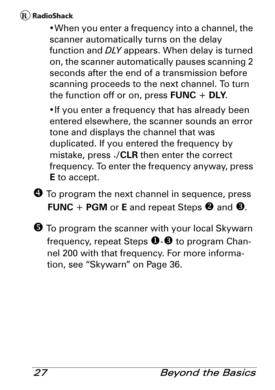 Radio Shack PRO-83 User Manual | Page 27 / 64