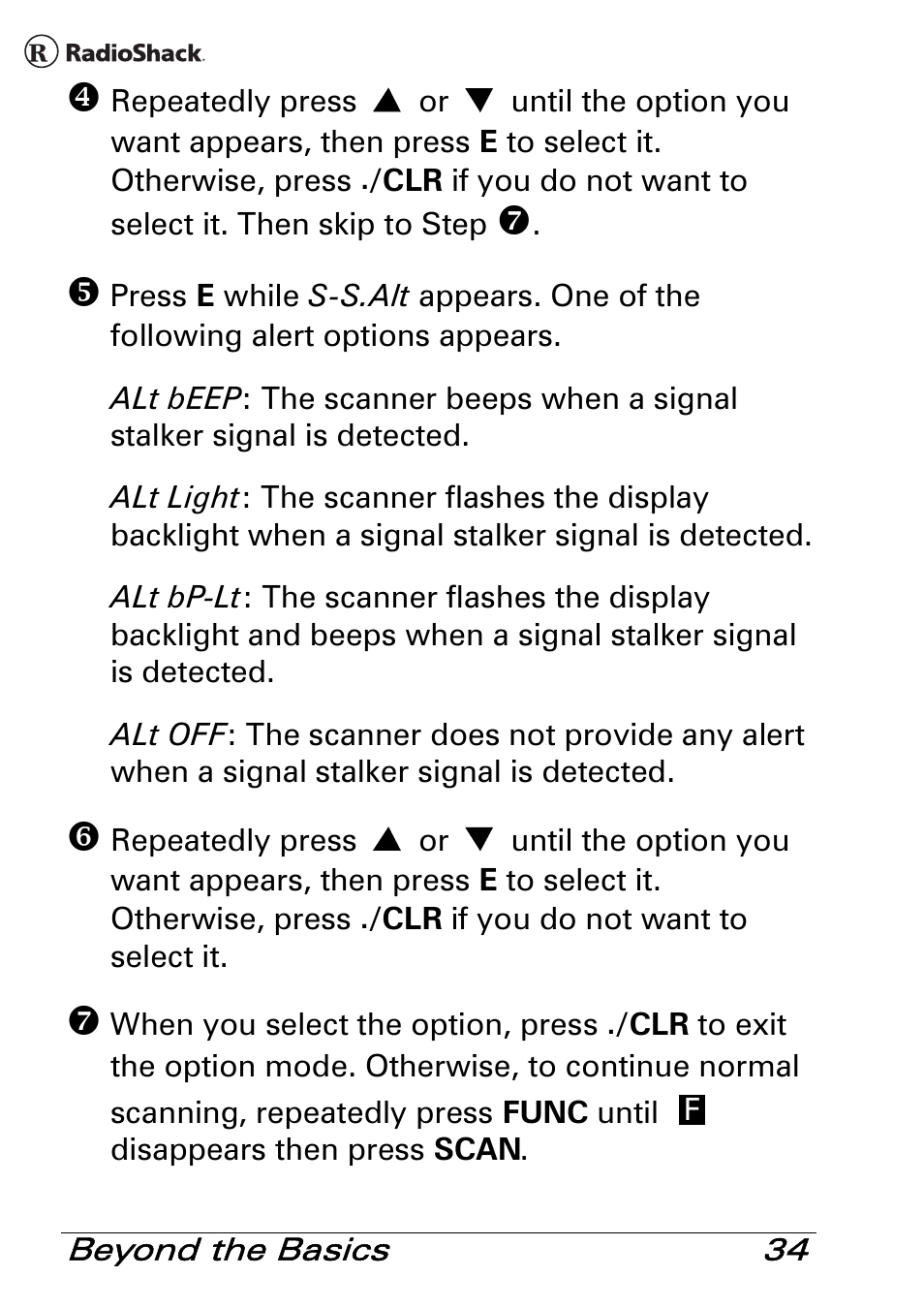 Radio Shack PRO-83 User Manual | Page 34 / 64