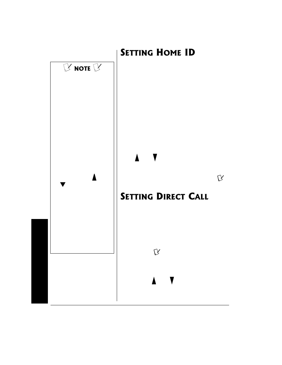 Setting home id setting direct call | Radio Shack 21-1902 User Manual | Page 20 / 28