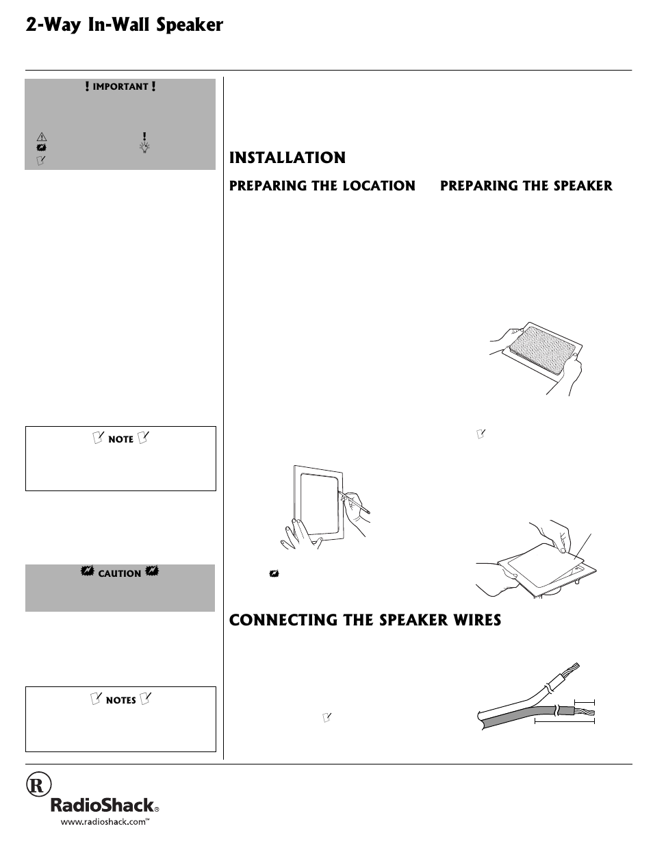 Radio Shack 40-4093 User Manual | 2 pages