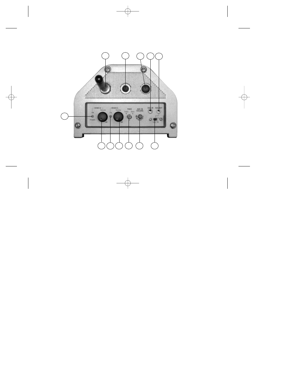 920sr column speaker features (top) | Radio Shack 920SR User Manual | Page 13 / 67