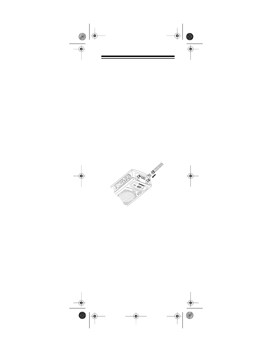 Connecting the antenna | Radio Shack TRC-237 User Manual | Page 15 / 28