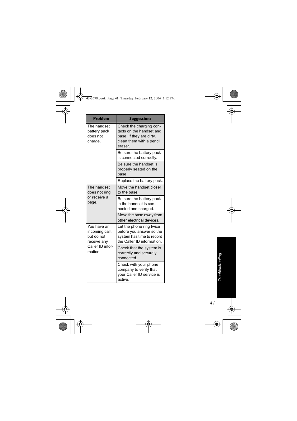 Radio Shack 43-3578 User Manual | Page 41 / 44