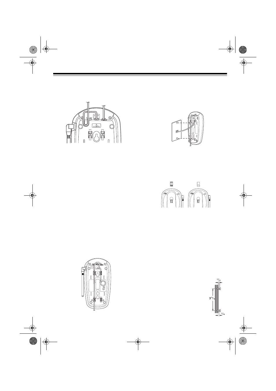 On a wall plate or wall | Radio Shack ET-1111 User Manual | Page 7 / 28