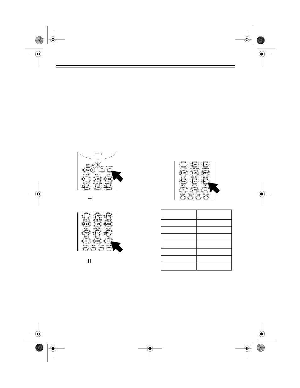Setting the remote operation pin, Setting the day and time | Radio Shack TAD-1015 User Manual | Page 20 / 36